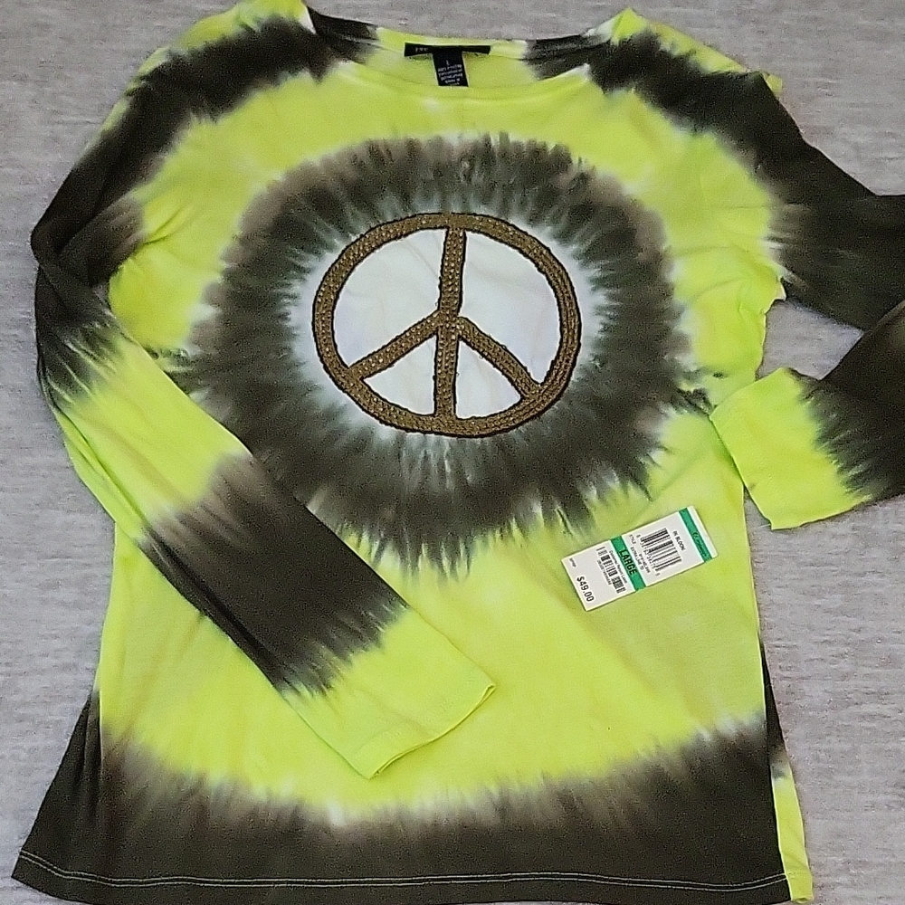 Tie-Dye Peace Sign Shirt